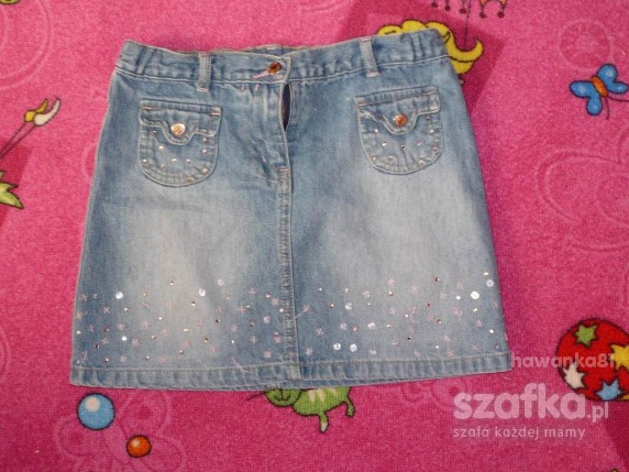Dżinsowa spódniczka ze świecidełkami