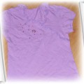 Fioletowa bluzeczka na krótki rękawek 134