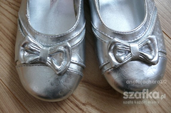 nowe balerinki srebrne rozm 33