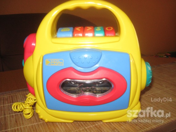 Odtwarzacz kasetowy dla dziecka z mikrofonem