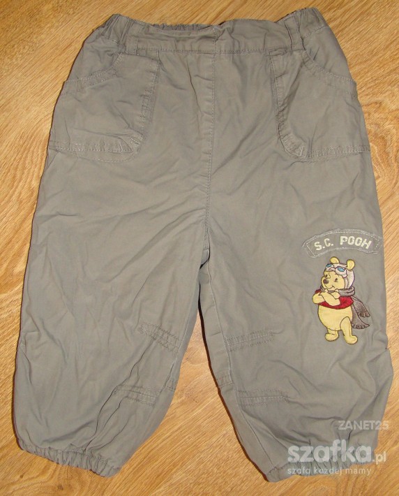 OCIEPLANE SPODNIE FIRMY DISNEY Z TYGRYSKIEM I KUBU