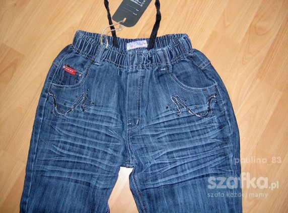 Nowe spodnie jeansowe 140
