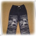 jeansy z pandą 122cm