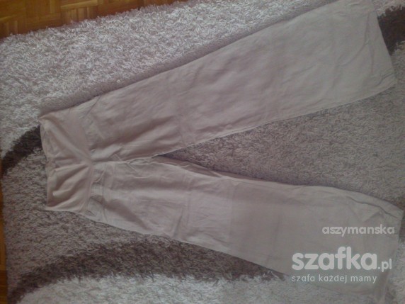 spodnie ciążowe lniane