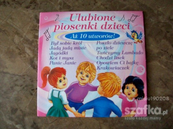 Ulubione piosenki dzieci na DVD VCD