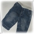 NEXT spodnie jeans ocieplane podszewka roz 68 cm