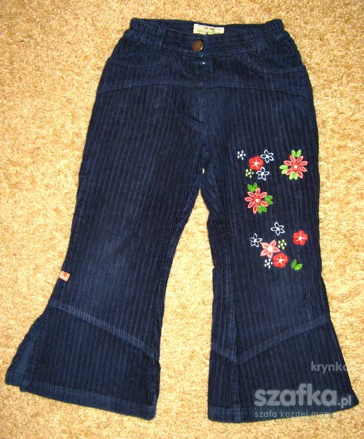 Wójcik in my imagination sztruksowe spodnie 104