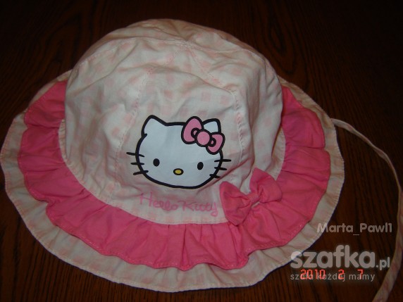 HM kapelusik bawełniany z HELLO KITTY rozm 6 do 9m