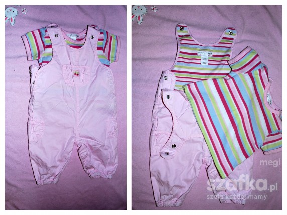 ogrodniczki i bluzeczka HM