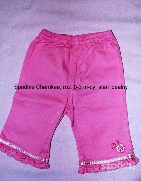malutkie różowe spodnie