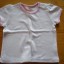 biala koszulka dla dziewczynki na lato rozmiar 74