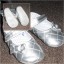 srebrne buciki balerinki MOTHERCARE