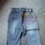 Spodenki jeansowe naszywki 62