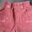Spodnie sztruksowe różowe 92