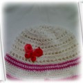 dzięciecy wiosenny kapelusik handmade ażurowy