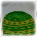 dzięcieca wiosenna czapeczka handmade z koralika