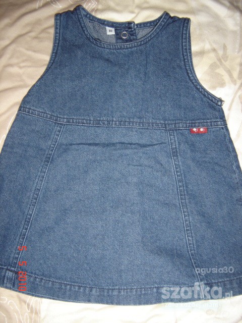 Sukienka jeans princeska 80