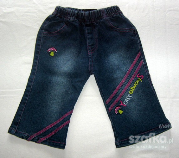 Jeansowe spodnie muchomorek