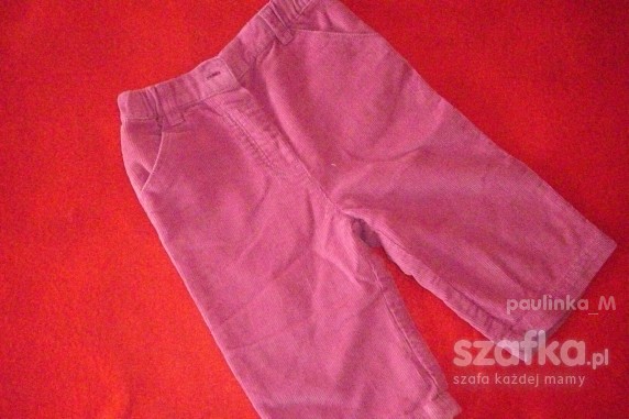 Spodnie rózowe sztruks z firmy TU