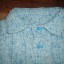 Sweterek niebieski ręcznie robiony