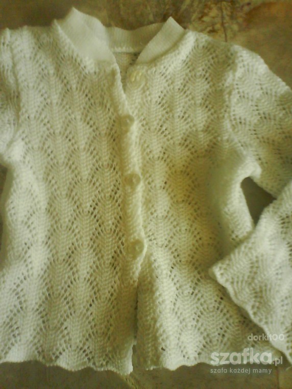Biały sweterek 4 5l