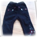 Spodnie sztruksowe z haftem rozm 86