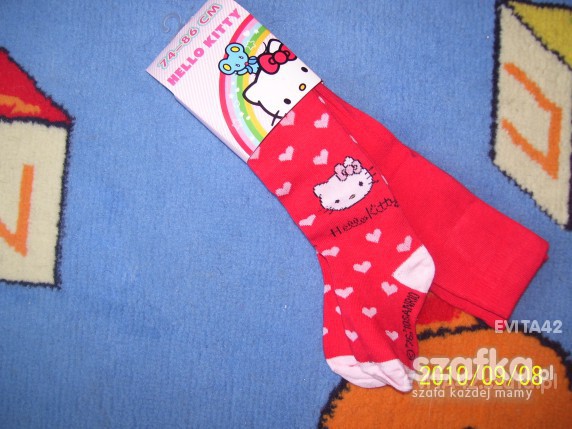 Nowe rajstopy z hello kitty rozm 74 do 86