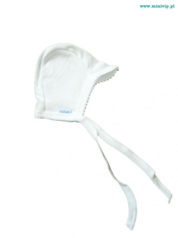 NOWA biała czapeczka kąpielowa dla niemowląt