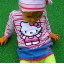 Hello Kitty w paseczki HandM r74 do 80