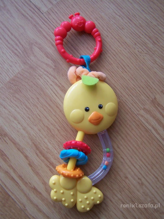 grzechotka gryzak kurczak fisher price