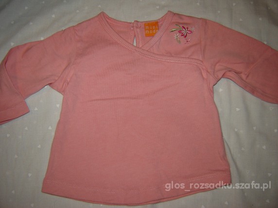 Mini Mode śliczna kopertowa różowa bluzeczka
