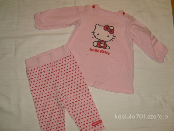 HELLO KITTY śliczny komplecik 62 68