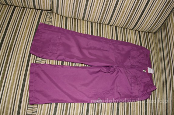 fioletowe spodnie na podszewce