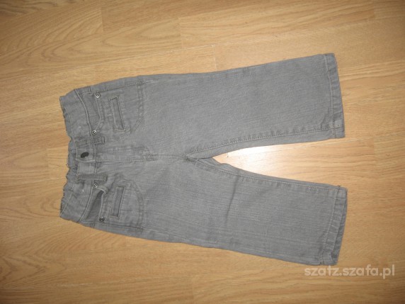 nowe spodnie 6 12 miesięcy JEANS POPIELATY