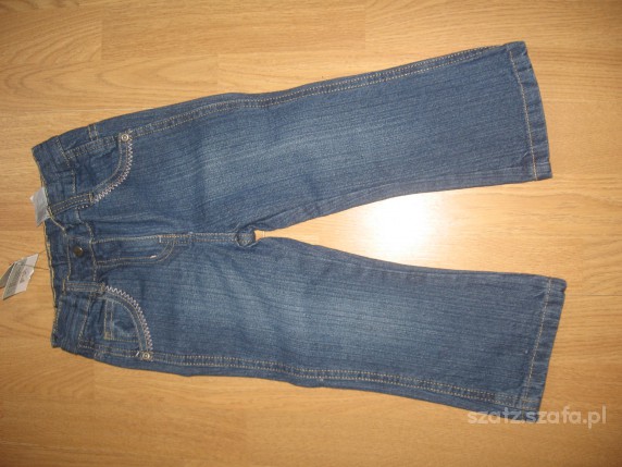 nowe spodnie do 1 roku JEANS GRANAT i POPIELATY 74