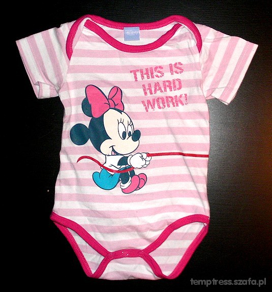 MYSZKA MINNIE Disney body paseczki r80