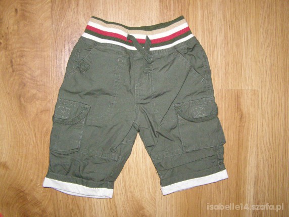 BOJÓWKI OCIEPLANE KHAKI SZEROKA GUMA 62