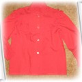 Czerwona bluzka z falbankami 4 5 lat