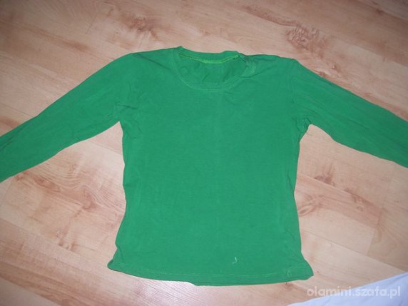 zielona bluzka długi rękaw