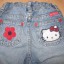 jeansowe spodnie Hello Kitty rozm 86