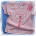 Bluzka PINKTIGER różowa z motylkiem 2 3l 98cm