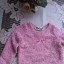 rózowiutki sweterek z kokardka