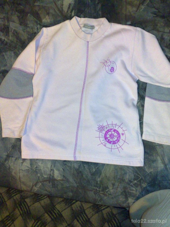 Jasnoróżowa bluza do szkoły na 138cm