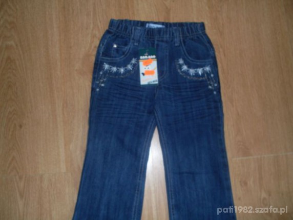 spodnie jeans na104