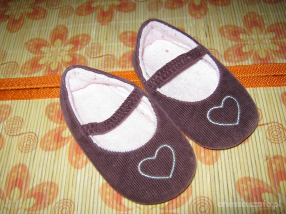 Fioletowe balerinki Cherokee 12cm