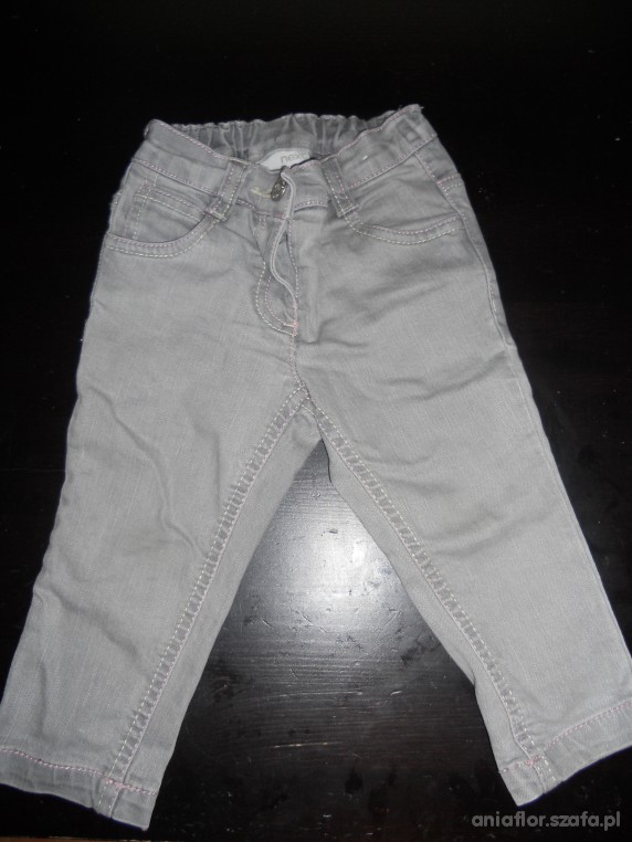 Extra modne spodnie dżinsowe rurki NEXT 9 do 12m
