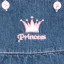 jeansowa princess rozm 0 6m cy