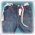 jeansy z paskiem rozmiar 68