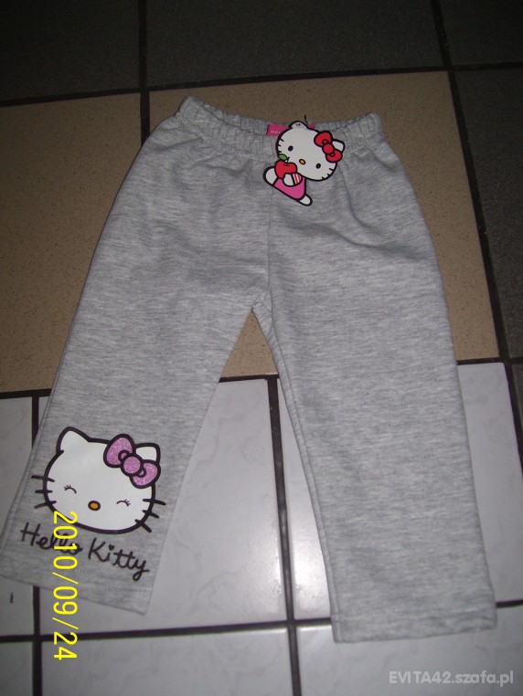 Nowe spodnie dresowe Hello Kitty rozm 92