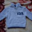Sweterek z numerkiem błękitny 12 18mies